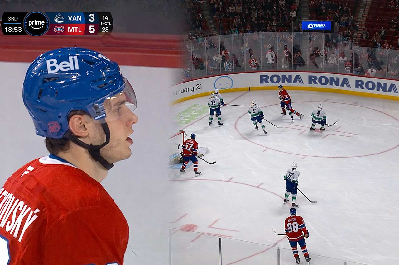 Juraj Slafkovský žiaril v Bell Centre. Troma bodmi zostrelil Vancouver a stal sa hviezdou zápasu