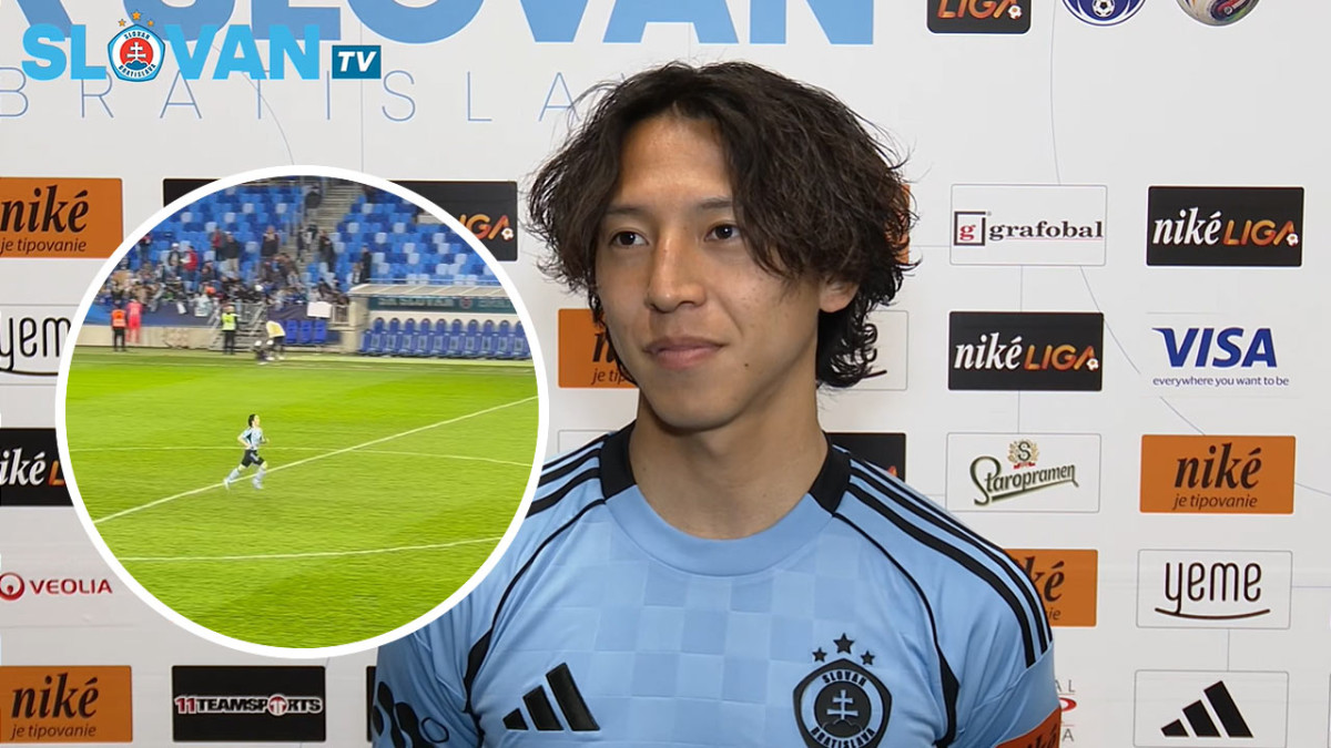 Neskutočná pracovná morálka! Japonská posila Slovana po zápase vo vysokej intenzite šprintovala na Tehelnom poli