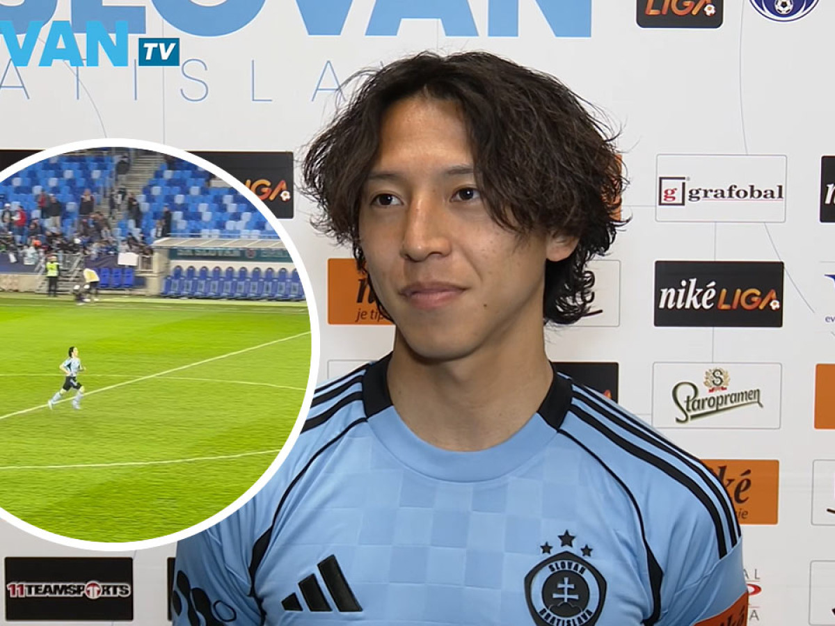 Neskutočná pracovná morálka! Japonská posila Slovana po zápase vo vysokej intenzite šprintovala na Tehelnom poli