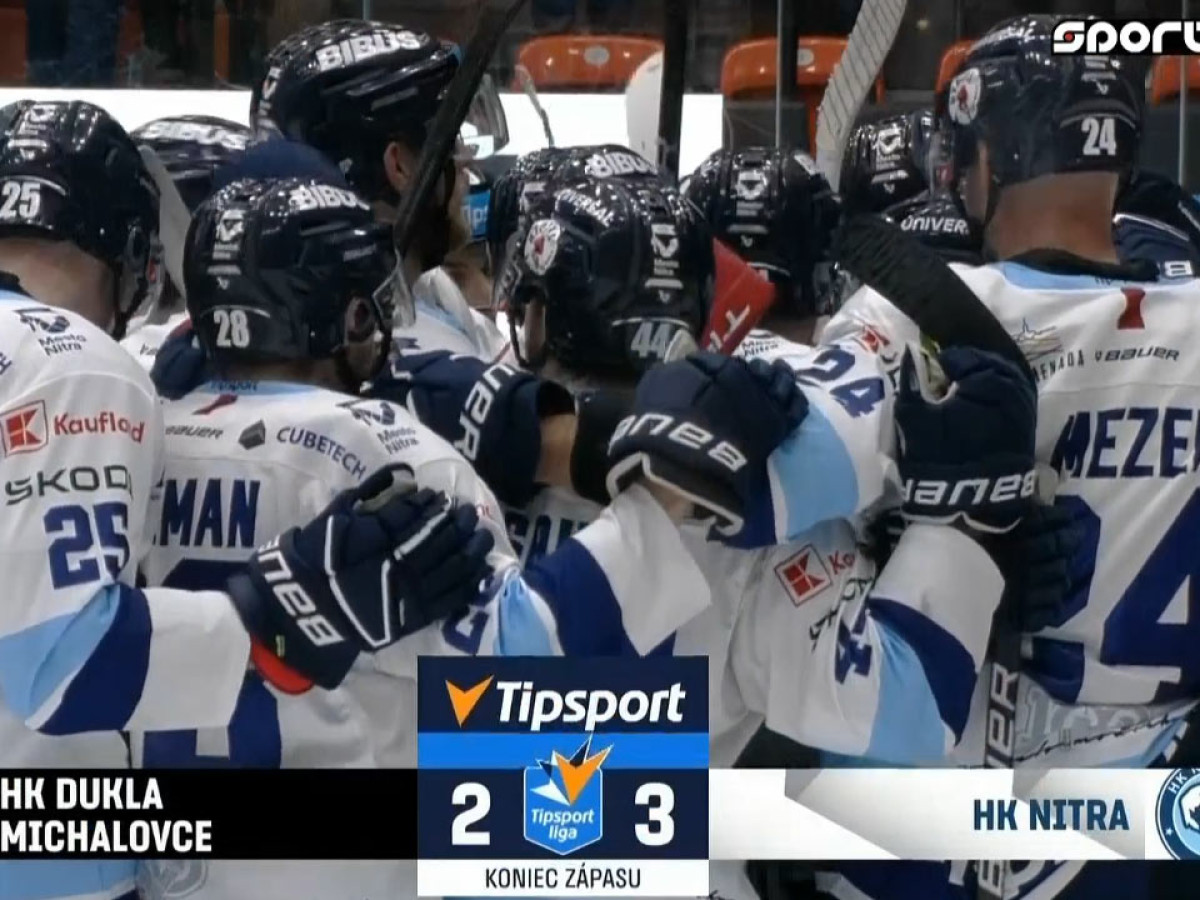 Nitra vyrovnala štvrťfinálovú sériu! V Michalovciach triumfovala 3:2 vďaka dvom gólom Molnára