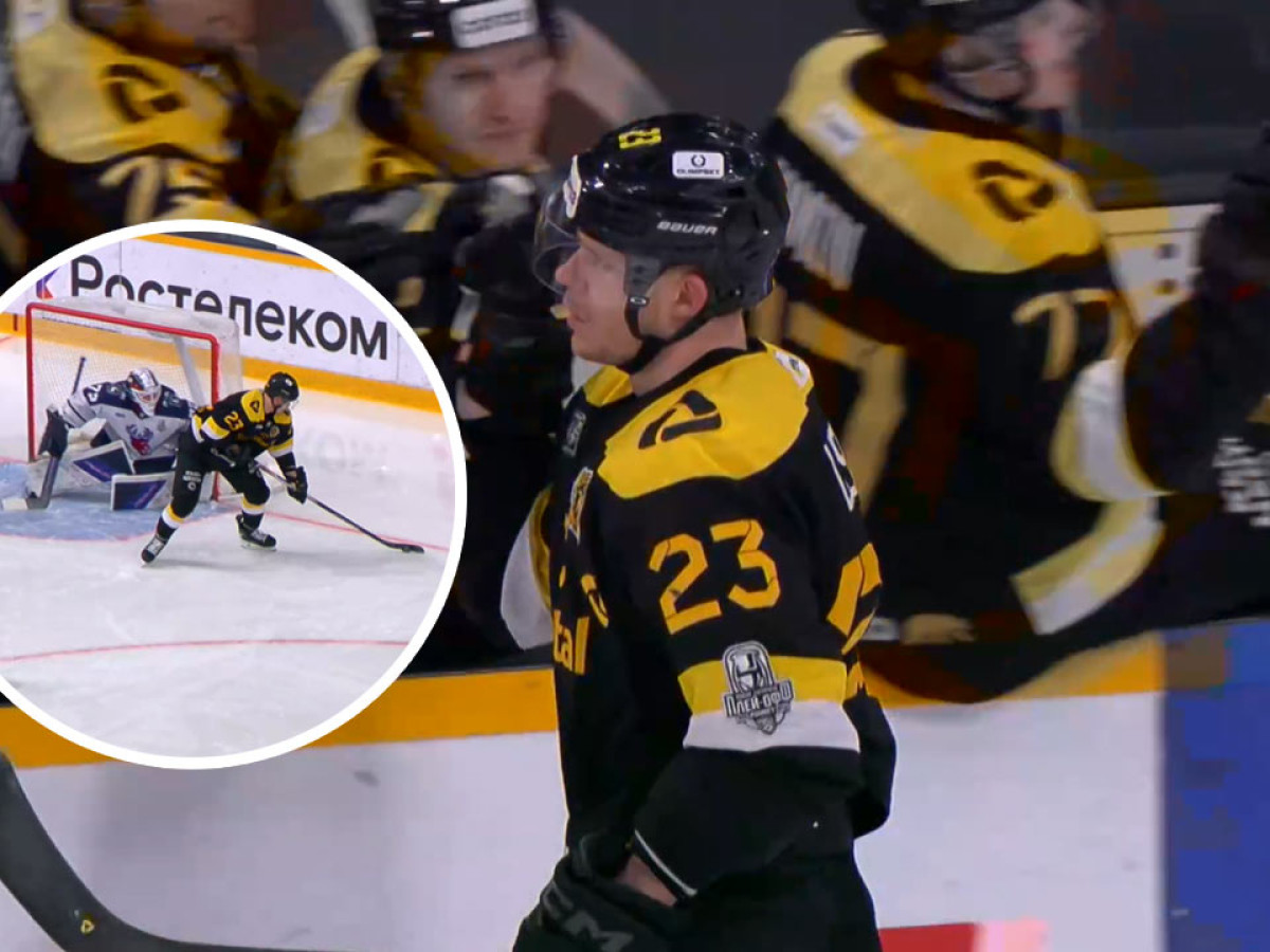 Adam Liška parádnou gólovou akciou zariadil výhru Čerepovca a vyrovnanie play-off série KHL