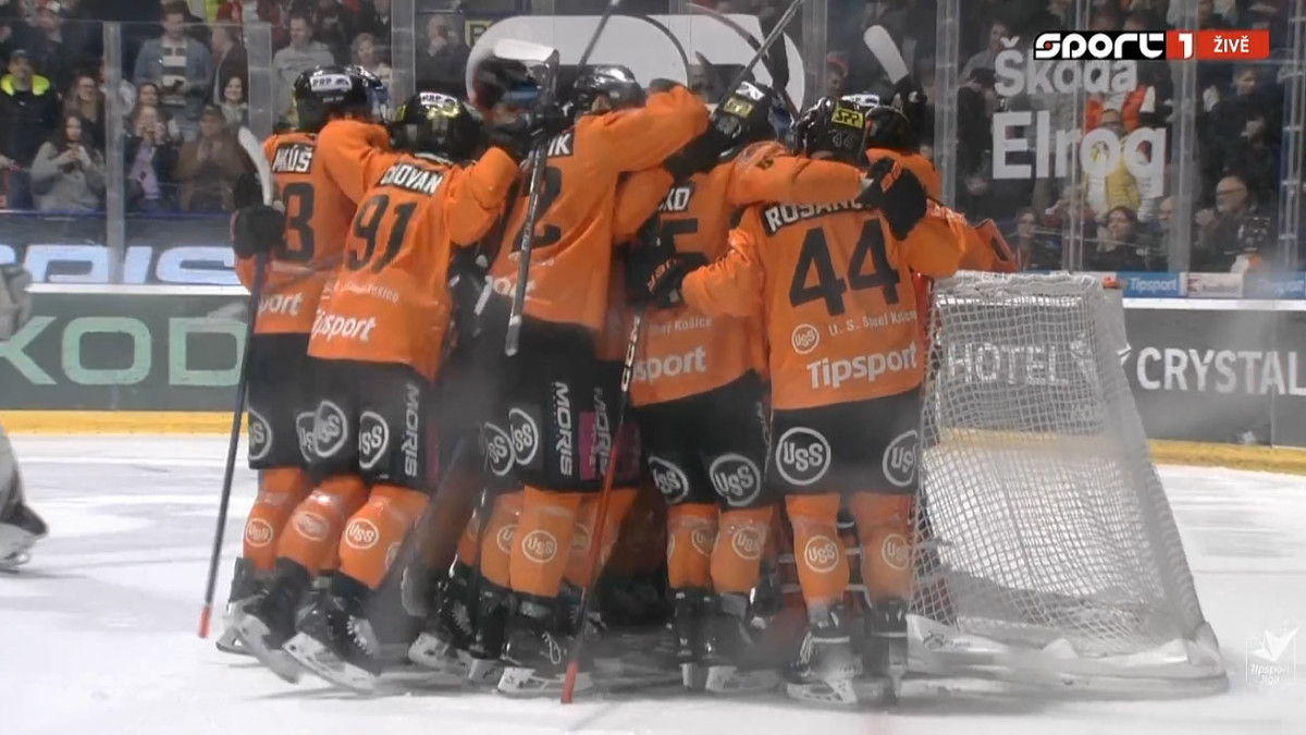 Dokonalý obrat Košíc! Oceliari zmazali manko 1:3 na zápasy a po výhre 3:1 v siedmom dueli postupujú