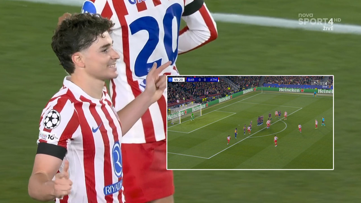 Fantázia na Camp Nou! Julián Alvarez exportným priamym kopom šokoval Barcelonu