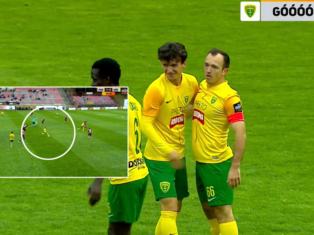 Fantázia v podaní Káčera! Parádnym lobom zo 40 metrov vyšperkoval veľký obrat Žiliny