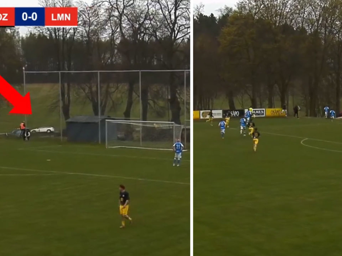 Obrovské hrdinstvo v Česku: Zápas prerušila hrozivá nehoda, futbalisti vyslobodili cyklistu spod auta