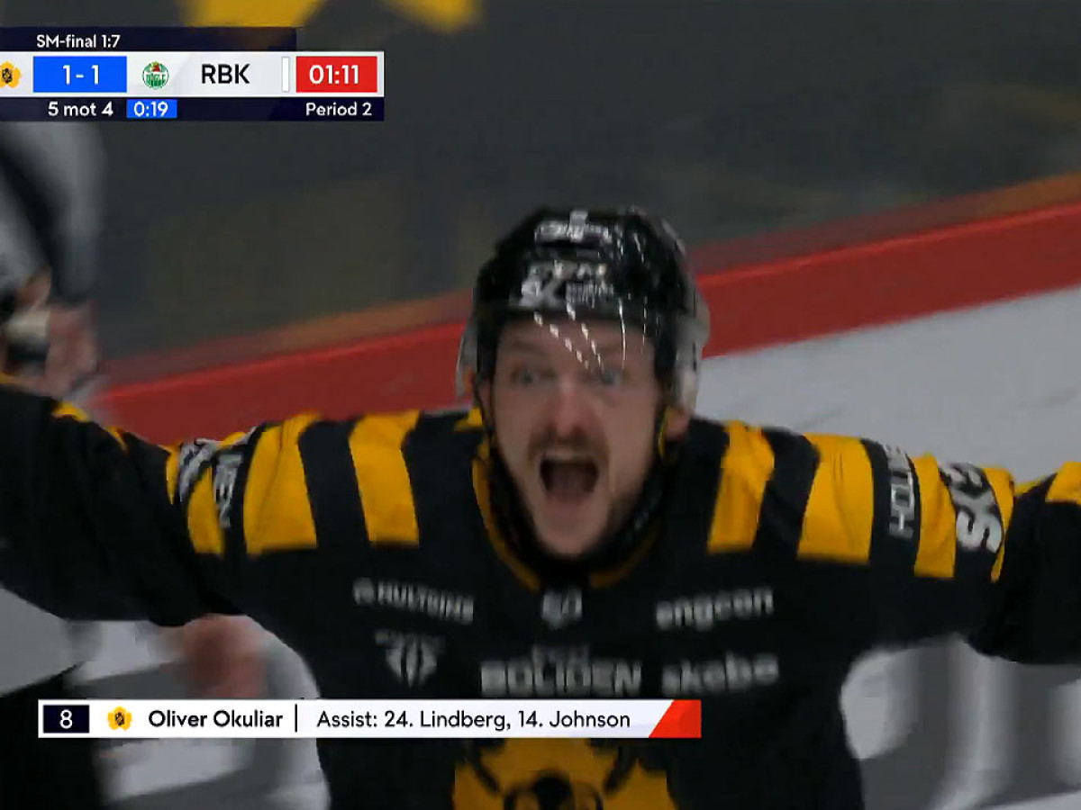 Fantastický Okuliar! Svojím gólom rozhodol o triumfe v prvom švédskom finále