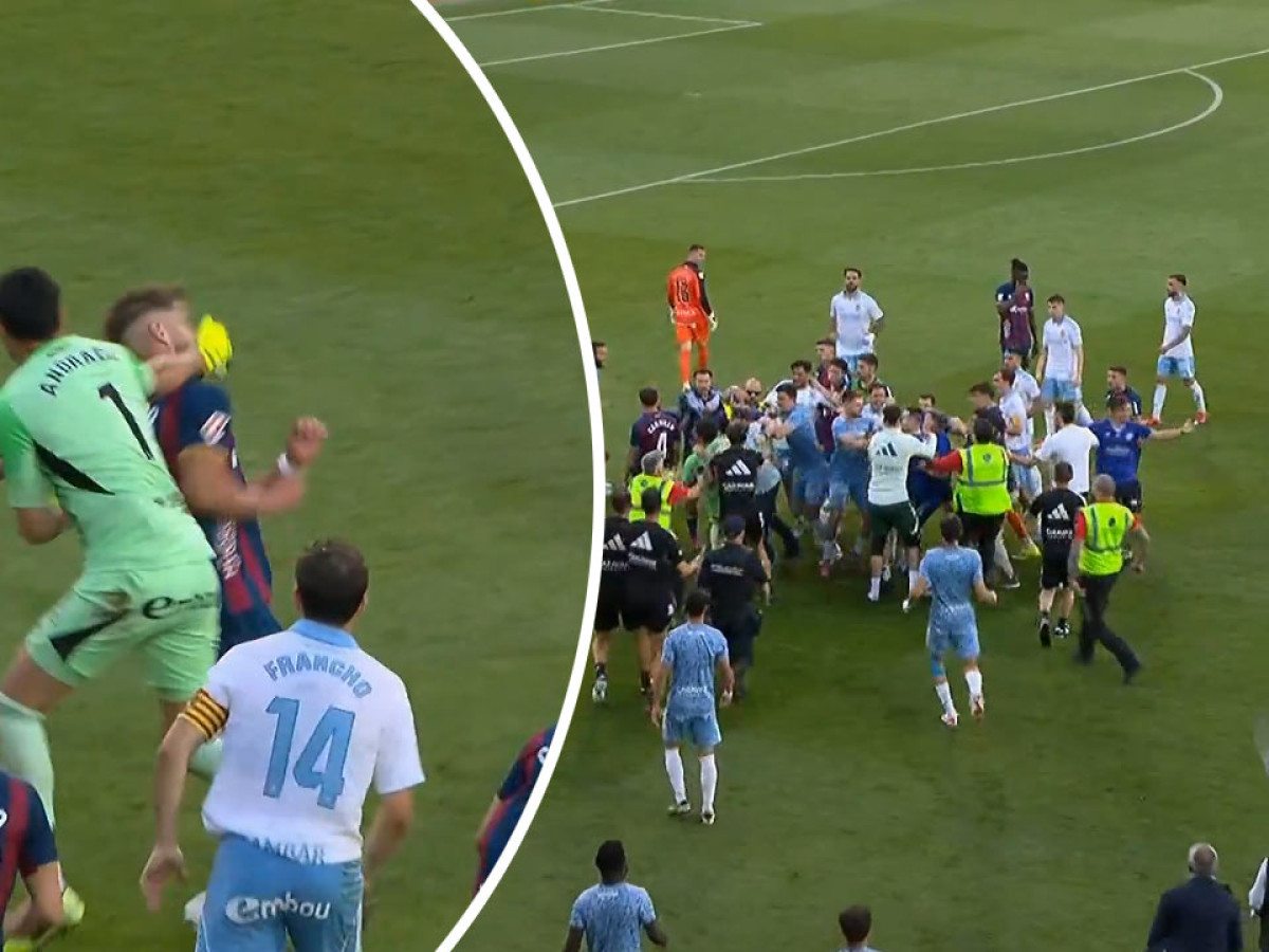 Totálny skrat v Španielsku! Brankár po vylúčení knokautoval súpera boxerským úderom