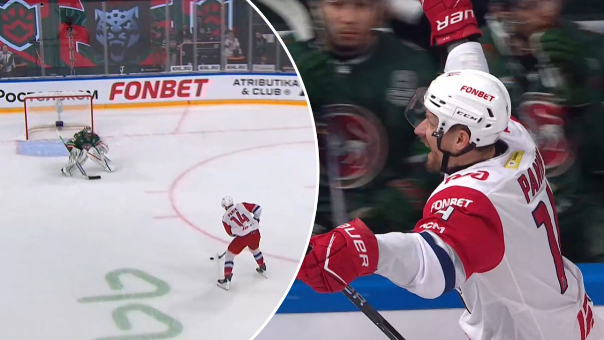 Richard Pánik rozhodol tretie finále play-off KHL. Bizarný gól z nemožného uhla