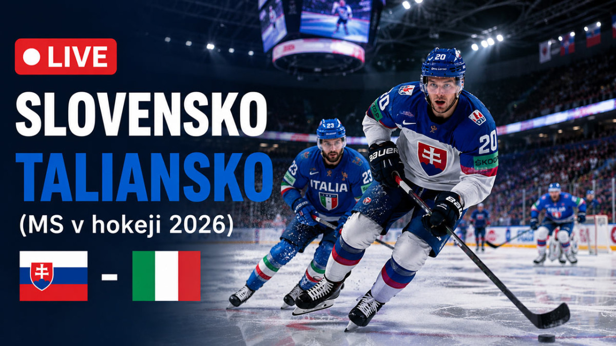 Live: Taliansko - Slovensko / MS v hokeji 2026 (online prenos)