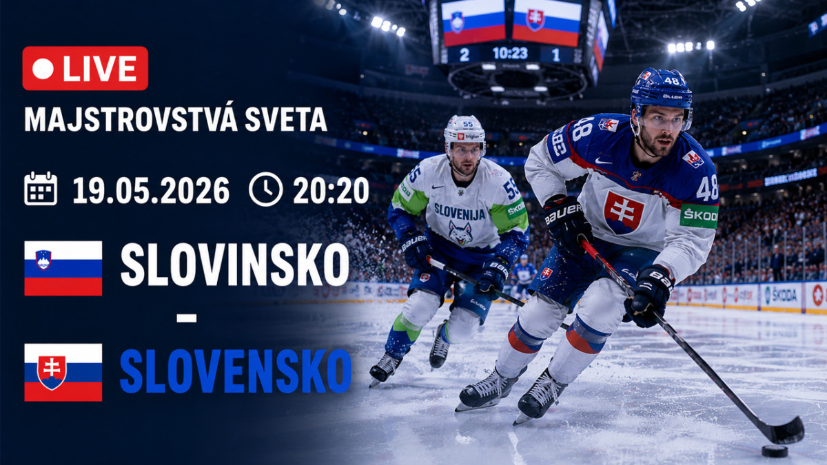 LIVE: Slovinsko - Slovensko / MS v hokeji 2026 (online prenos)