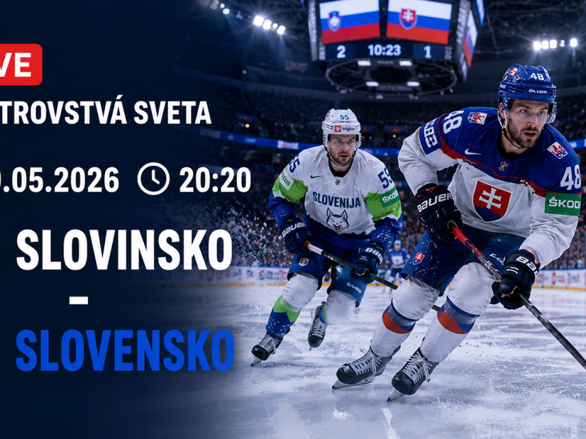 LIVE: Slovinsko - Slovensko / MS v hokeji 2026 (online prenos)