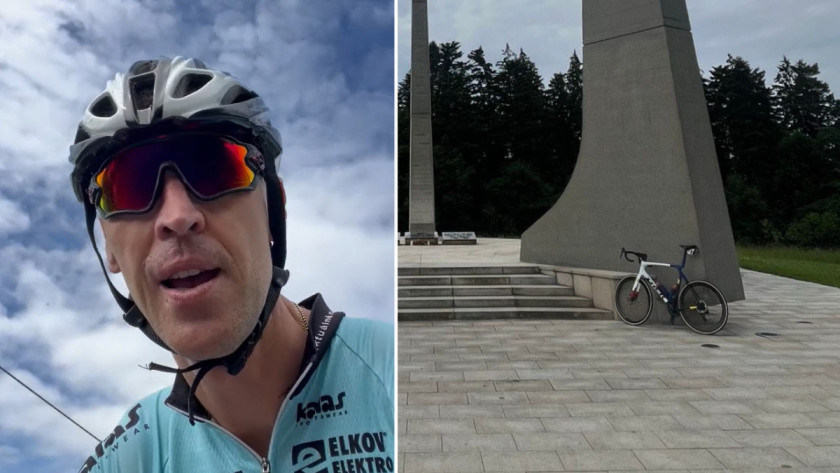 Zdeno Chára na bicykli