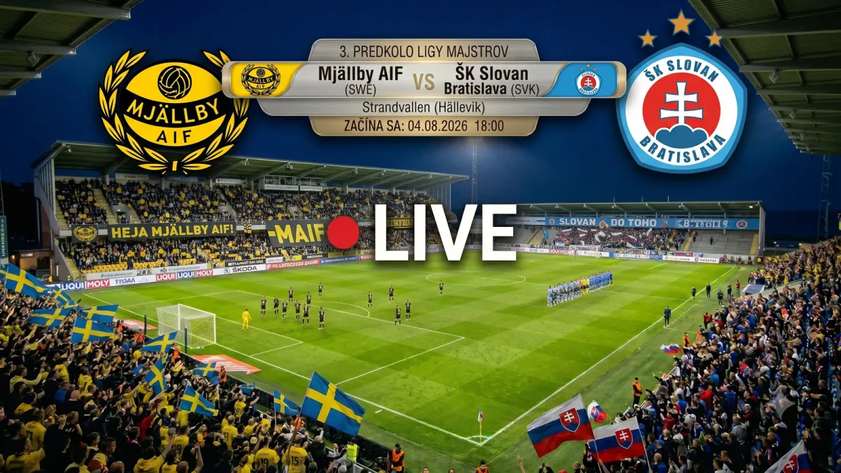 LIVE: Mjallby - Slovan Bratislava / Liga majstrov (online prenos)