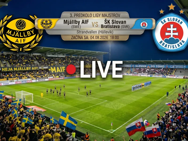LIVE: Mjallby - Slovan Bratislava / Liga majstrov (online prenos)