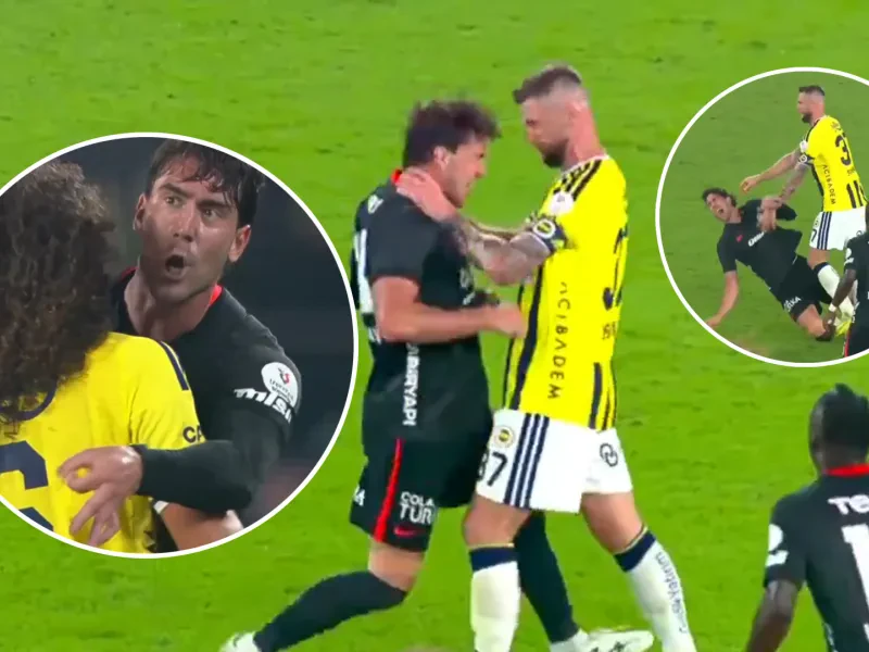 Škriniar v ostrom konflikte s Vlahovičom. Srb mu ukázal vulgárne gesto. Besiktas si zo Slováka verejne uťahuje