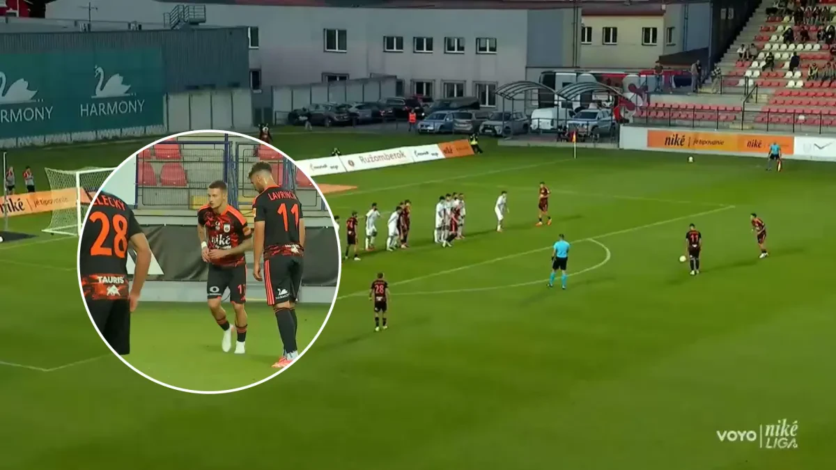Nádhera v podaní Tučného. Výstavným priamym kopom nedal Vantrubovi šancu