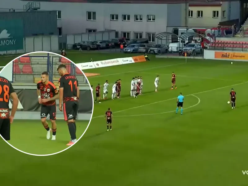 Nádhera v podaní Tučného. Výstavným priamym kopom nedal Vantrubovi šancu