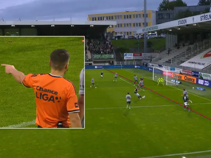 Obrovský trapas s VAR v Česku. Videoasistent zrušil gól, potom priznal chybu a zmenil rozhodnutie