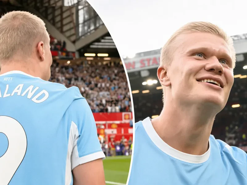 Oslabený Manchester City zvládol derby. O triumfe na Old Trafforde rozhodol Haaland