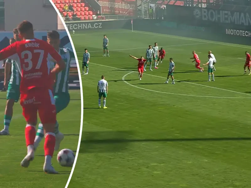 Nechcený v Plzni, hrdina v Pardubiciach. Krčík pri ligovom debute výstavne prekonal Frühwalda