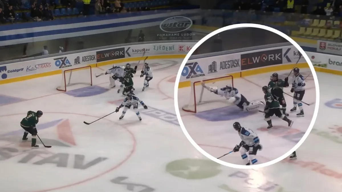 Hokejkou okradol súpera o istý gól. Brankár Martina vytiahol v SHL neuveriteľný zákrok