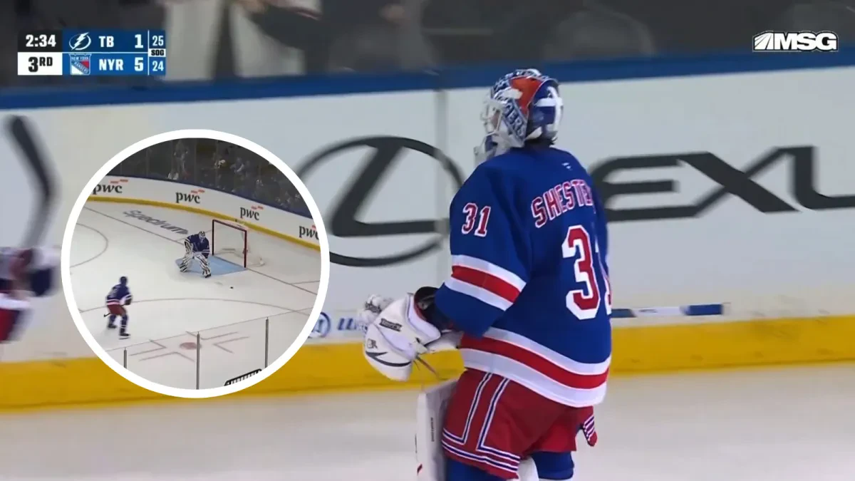 Šialenstvo v New Yorku. Šesťorkin ako prvý brankár v histórii Rangers strelil gól v NHL