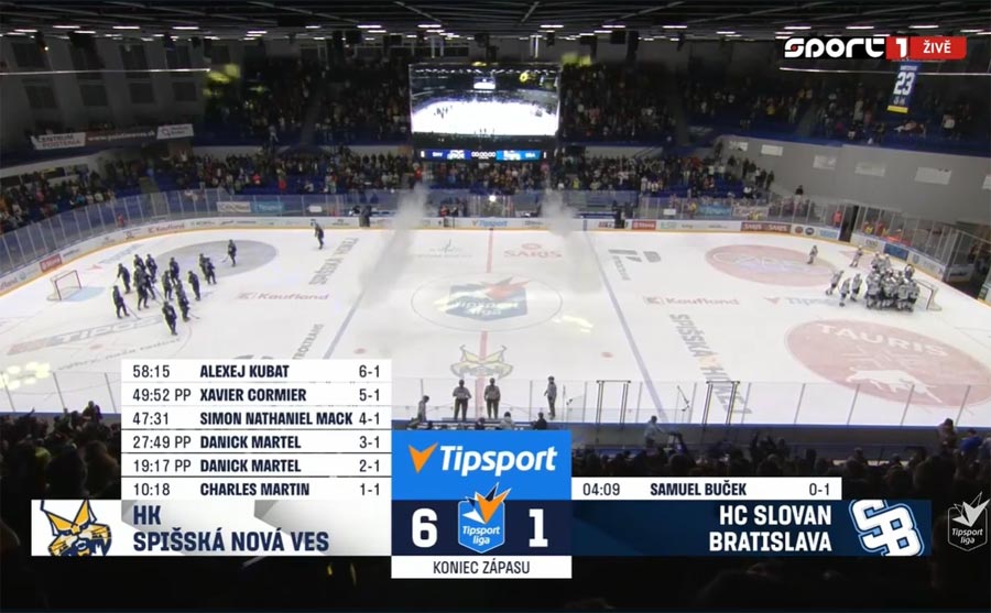 Spišská Nová Ves - Slovan Bratislava 6:1