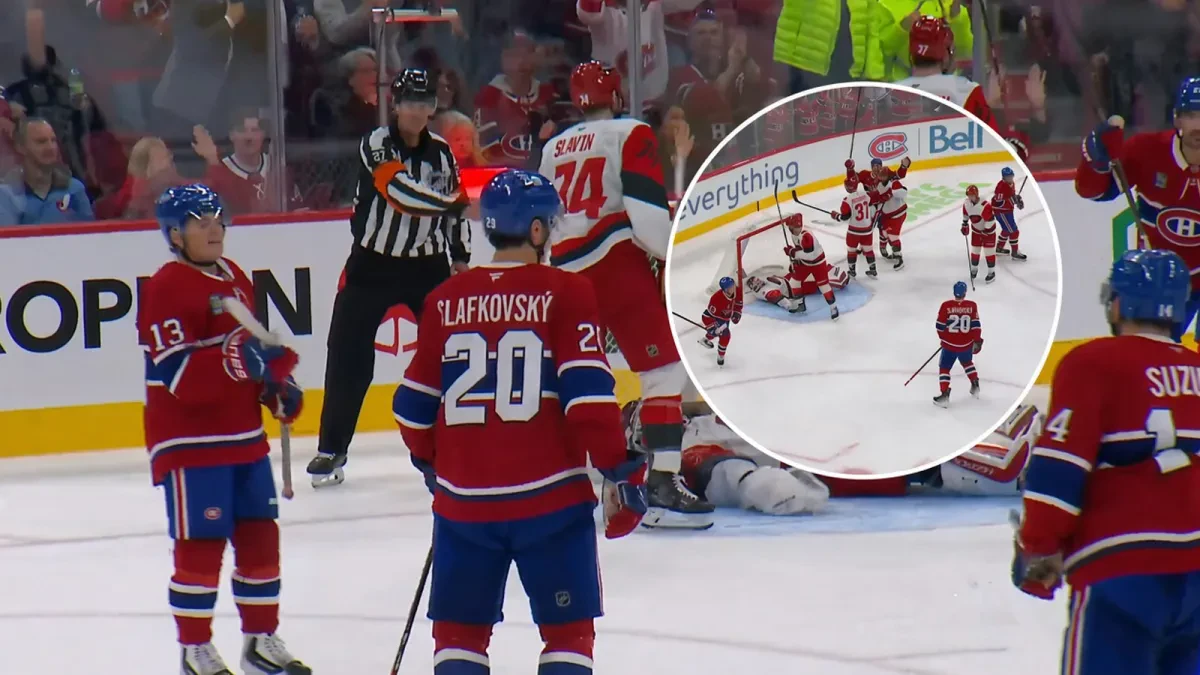Juraj Slafkovský strelil proti obhajcom Stanley Cupu prvý gól v novej sezóne NHL