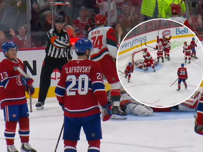 Juraj Slafkovský strelil proti obhajcom Stanley Cupu prvý gól v novej sezóne NHL