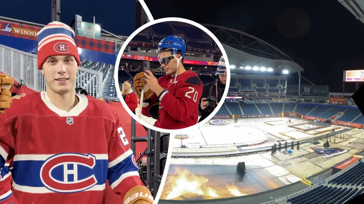 Juraj Slafkovský zažije v NHL premiéru pod holým nebom. Montreal čaká bitka vo Winnipegu