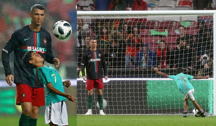 Cristiano Ronaldo Junior zaujal svojho otca parádnym gólom po zápase Portugalska! (VIDEO)