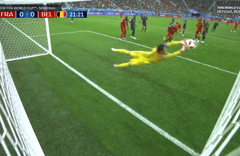 Hugo Lloris a jeho famózny zákrok v semifinále proti Belgicku! (VIDEO)